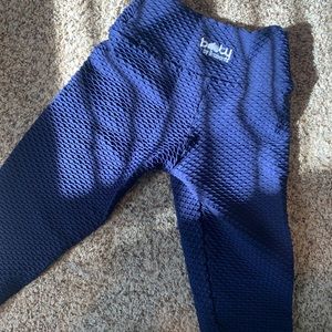 Booty By Brabants Cropped Croco Midnight Blue